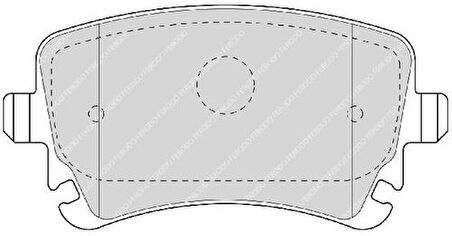 Ferodo FDB1655 Arka Fren Balatası A4 A6 A8 RS6 Transporter T5 T6 1.9 2.0 2.5 03-15 4B3698451