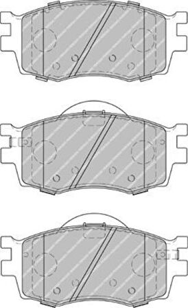 Ferodo FDB1955 Ön Fren Balatası Hyundai Accent Era 2006-2012 Kia Rio 2006-2012 i20 2008- 54522-43002