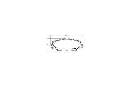 Ferodo FDB4136 Ön Fren Balatası Toyota RAV4 06-11 Corolla Auris 1.33 1.4 1.6 2006- 04465-02230