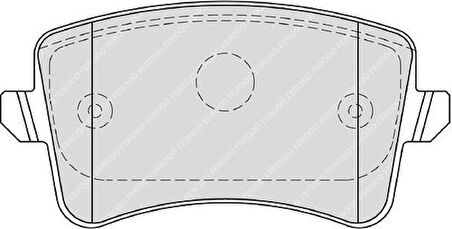 Ferodo FDB4190 Fren Balatası Arka A4 08-15 A5 07-Q5 10-17 Q5 09-11 8K0698451