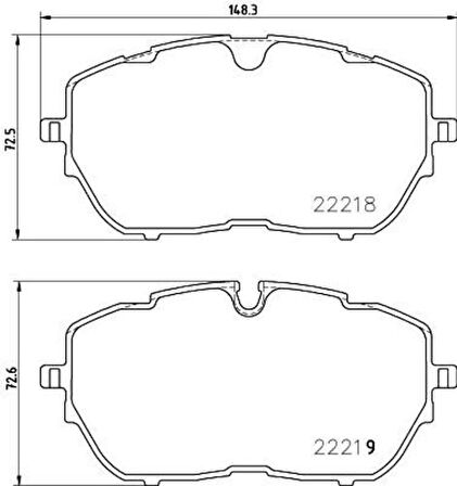 Ferodo Fdb4929 Ön Fren Balatası P308 II 14> Cap 330×30