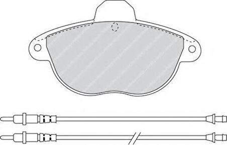 Ferodo FDB613 Fren Balatası Ön Honda Civic 2001-2006 Euro Civic 1996-1999 Rover 1996-2000 Tata Telcoline 218207