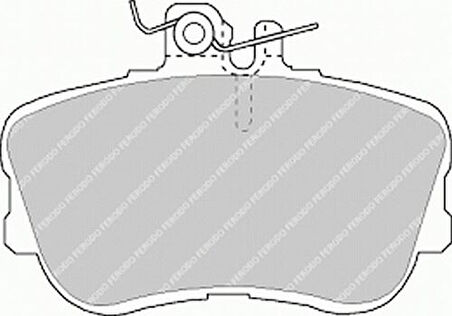 Ferodo FDB854 Fren Balatası Ön C-Serisi W202 94-00 S202 96-00 0004202120
