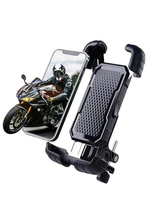 Hediyelik 360° Derece Ayarlanabilen Gidon Bağlantılı Bisiklet Motosiklet İçin Abs 4-7.8″ İnç Telefon Tutucu
