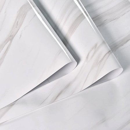 Hediyelik Açık Mermer Desenli Yapışkanlı Kaplama Kağıdı  Büyük Boy 5 Metre