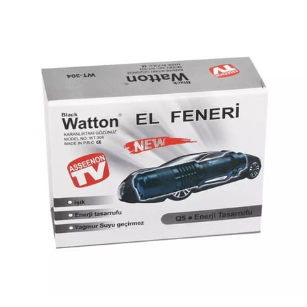 Hediyelik Mini Güçlü Şarjlı Pilli El Feneri  Wt-304