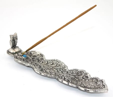 Hediyelik Metal Kayık Baykuş Tasarımı Tütsülük Ksk2202