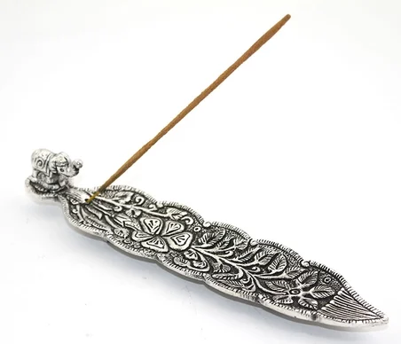Hediyelik Metal Kayık Fil Tasarımı Tütsülük Ksk2203