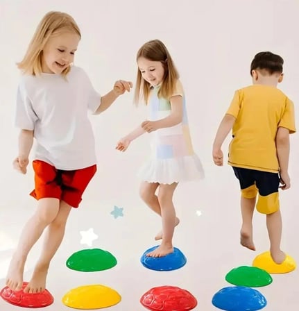 Hediyelik Çocuk Yarım Küre denge Ve Koordinasyon Adası 6 Lı Set