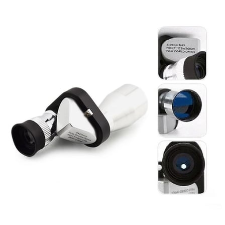 Hediyelik 8x20 Tekli Dürbün Monoküler Mini Dürbün Kırmızı Camlı Avuç Içi Dürbünü