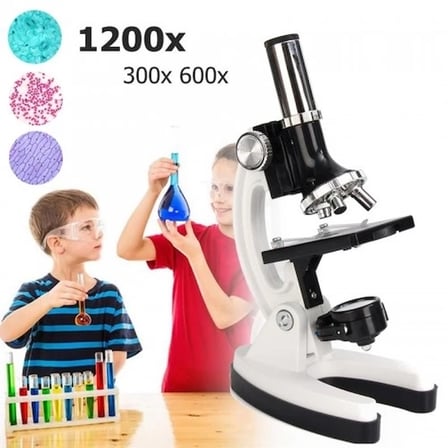 Hediyelik Mikroskop Taşınabilir Set 28 Parça Eğitim Mikroskop Kiti 300x 600x Ve 1200x Çocuklara