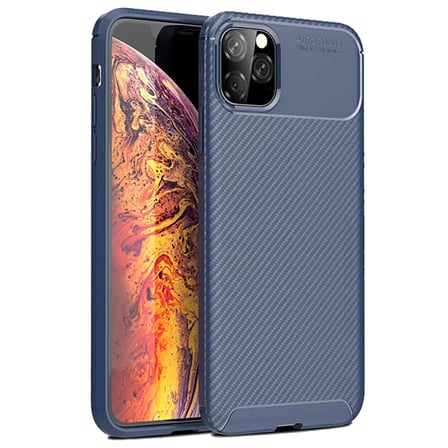 hediyelik apple i̇phone 11 pro kılıf auto focus karbon kapak - lacivert