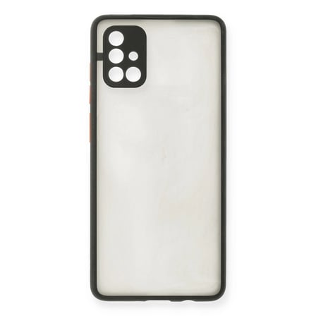 Hediyelik Samsung Galaxy A71 Kılıf Montreal Silikon Kapak - Siyah