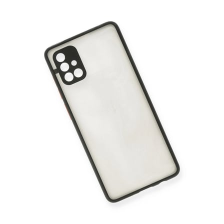 Hediyelik Samsung Galaxy A71 Kılıf Montreal Silikon Kapak - Siyah