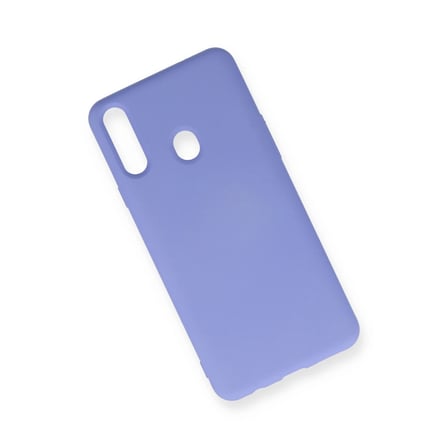 Hediyelik Samsung Galaxy A20s Kılıf Nano İçi Kadife Silikon - Lila