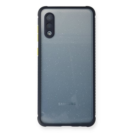 Hediyelik Samsung Galaxy A02 Kılıf Miami Şeffaf Silikon - Lacivert