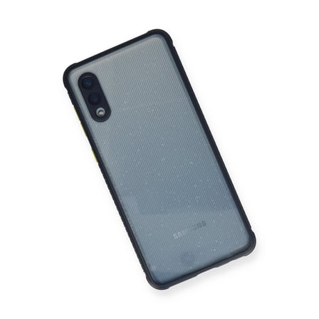 Hediyelik Samsung Galaxy A02 Kılıf Miami Şeffaf Silikon - Lacivert