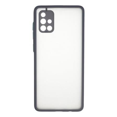 Hediyelik Samsung Galaxy A71 Kılıf Montreal Silikon Kapak - Gri