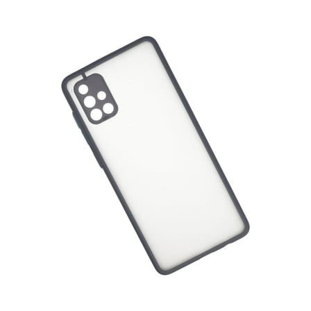 Hediyelik Samsung Galaxy A71 Kılıf Montreal Silikon Kapak - Gri