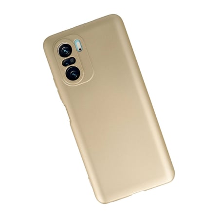 Hediyelik Xiaomi Poco F3 Kılıf First Silikon - Gold