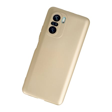 Hediyelik Xiaomi Poco F3 Kılıf First Silikon - Gold
