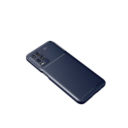 Hediyelik Oppo A54 4g Kılıf Auto Focus Karbon Kapak - Lacivert