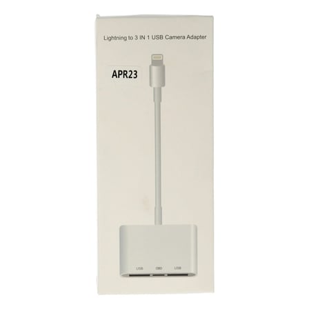 Hediyelik Apr23 Iphone Otg 3in1 - Beyaz
