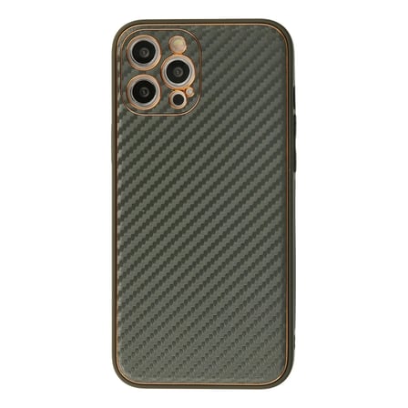 Hediyelik Apple İphone 12 Pro Kılıf Coco Karbon Silikon - Füme