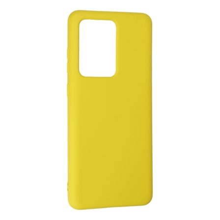 Hediyelik Samsung Galaxy S20 Ultra Kılıf Nano İçi Kadife Silikon - Sarı