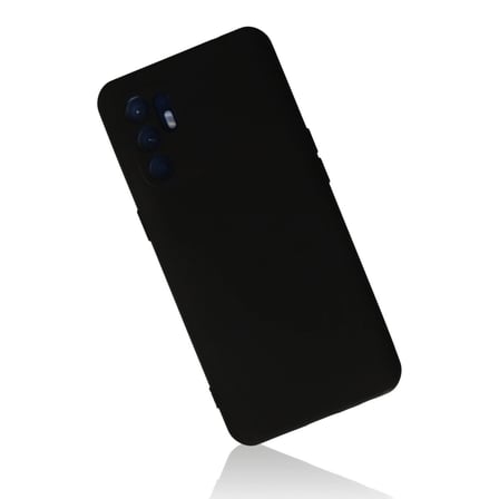 Hediyelik Oppo Reno 6 Kılıf Nano İçi Kadife Silikon - Siyah