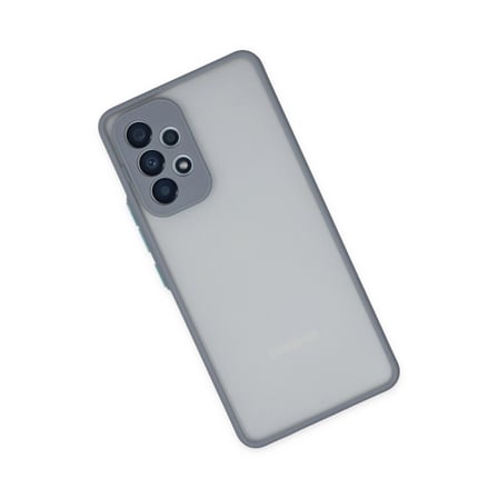 Hediyelik Samsung Galaxy A53 5g Kılıf Montreal Silikon Kapak - Gri