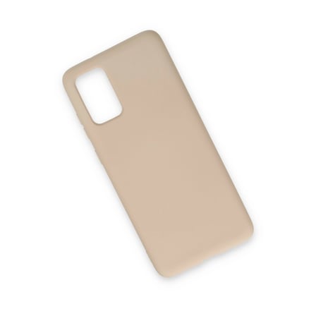 Hediyelik Samsung Galaxy S20 Kılıf Nano İçi Kadife Silikon - Pudra