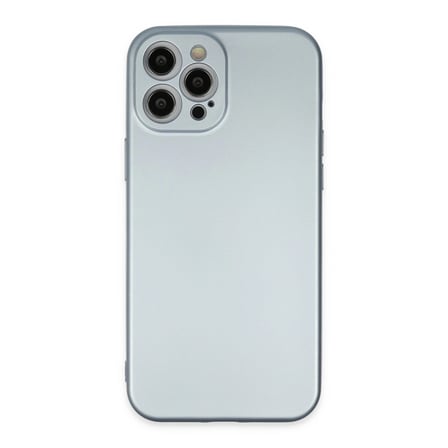 Hediyelik Apple İphone 12 Pro Max Kılıf Nano İçi Kadife Silikon - Sky Blue