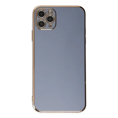 Hediyelik Apple İphone 11 Pro Max Kılıf Volet Silikon - Mavi