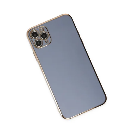 Hediyelik Apple İphone 11 Pro Max Kılıf Volet Silikon - Mavi