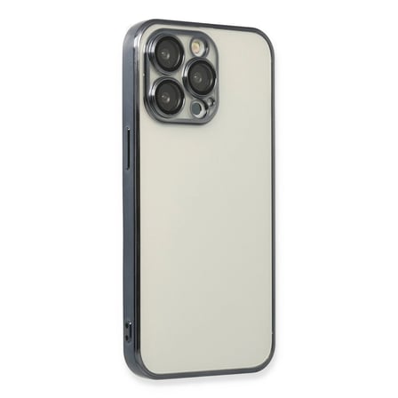Hediyelik Apple İphone 14 Pro Kılıf Razer Lensli Silikon - Siyah