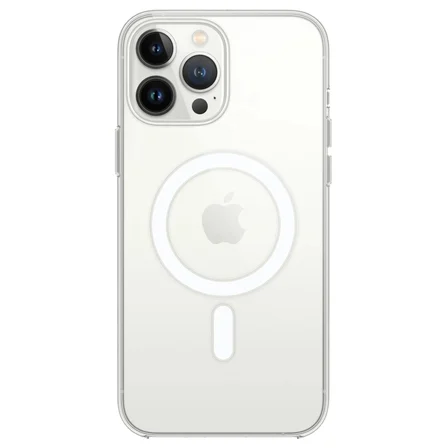 Hediyelik Apple İphone 14 Pro Kılıf Magneticsafe Şeffaf Silikon - Şeffaf