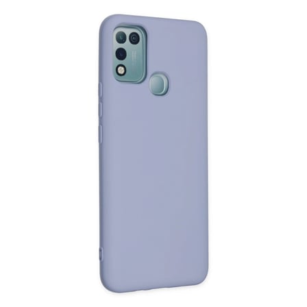 Hediyelik İnfinix Hot 10 Play Kılıf Nano İçi Kadife Silikon - Lila