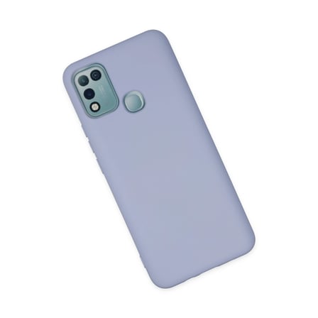 Hediyelik İnfinix Hot 10 Play Kılıf Nano İçi Kadife Silikon - Lila