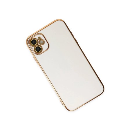 Hediyelik Apple İphone 12 Kılıf Volet Silikon - Beyaz