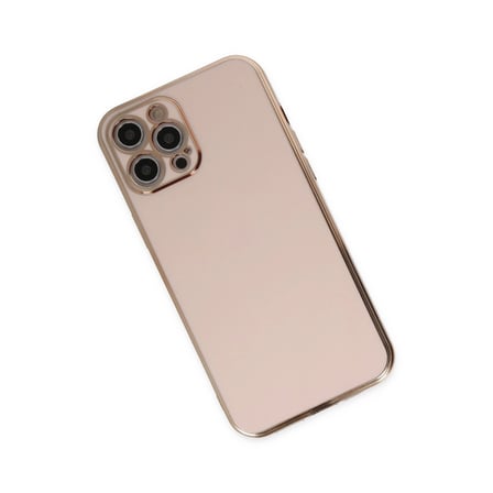 Hediyelik Apple İphone 12 Pro Kılıf Volet Silikon - Pembe