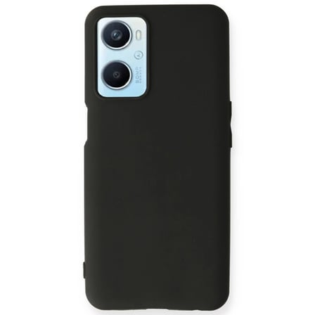 Hediyelik Oppo A96 Kılıf First Silikon - Siyah