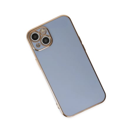 Hediyelik Apple İphone 14 Kılıf Volet Silikon - Mavi