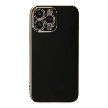 Hediyelik Apple İphone 14 Pro Max Kılıf Volet Silikon - Siyah