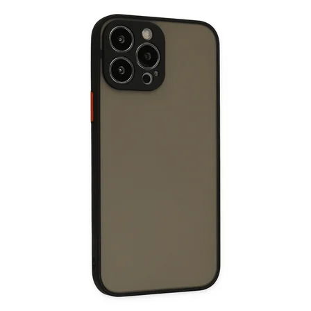 Hediyelik Apple İphone 14 Pro Kılıf Montreal Silikon Kapak - Siyah