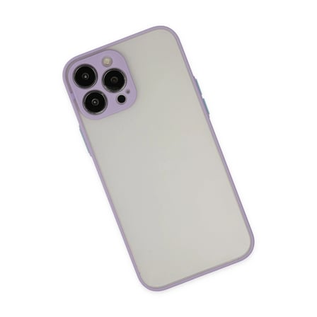 Hediyelik Apple İphone 14 Pro Max Kılıf Montreal Silikon Kapak - Mor