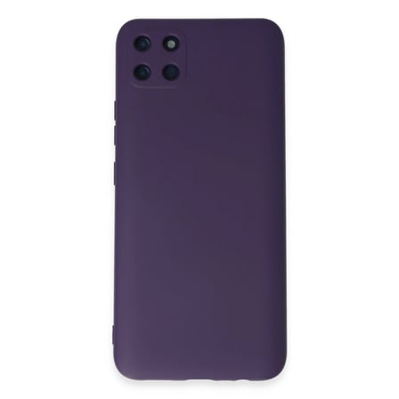 Hediyelik Realme C11 Kılıf Nano İçi Kadife Silikon - Mor