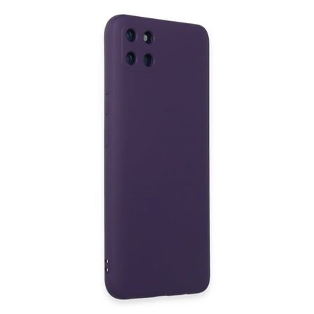 Hediyelik Realme C11 Kılıf Nano İçi Kadife Silikon - Mor