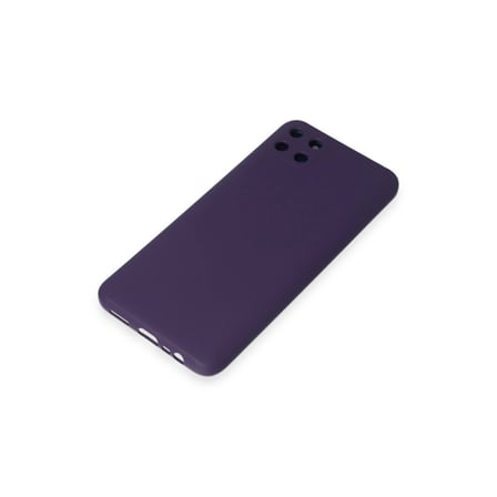 Hediyelik Realme C11 Kılıf Nano İçi Kadife Silikon - Mor