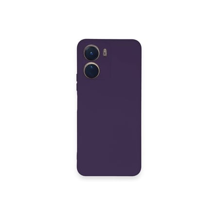Hediyelik Vivo Y16 Kılıf Nano İçi Kadife Silikon - Mor